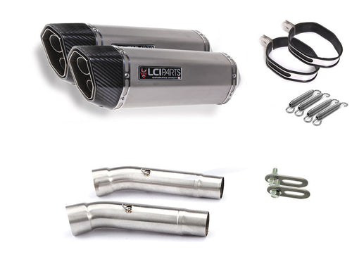 DUCATI SS900 SS1000DS SS800 LCIPARTS TWINEND STAINLESS steel  SLIP-ON MUFFLER