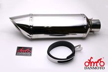 Load image into Gallery viewer, Universal Stainless silencer 60.5mm Quiet Version (ldex-us003) - DANMOTO EXHAUSTS