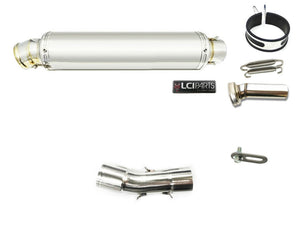 BMW F700GS 2008-2018 LCIPARTS ラウンドステンレススリップオンマフラー