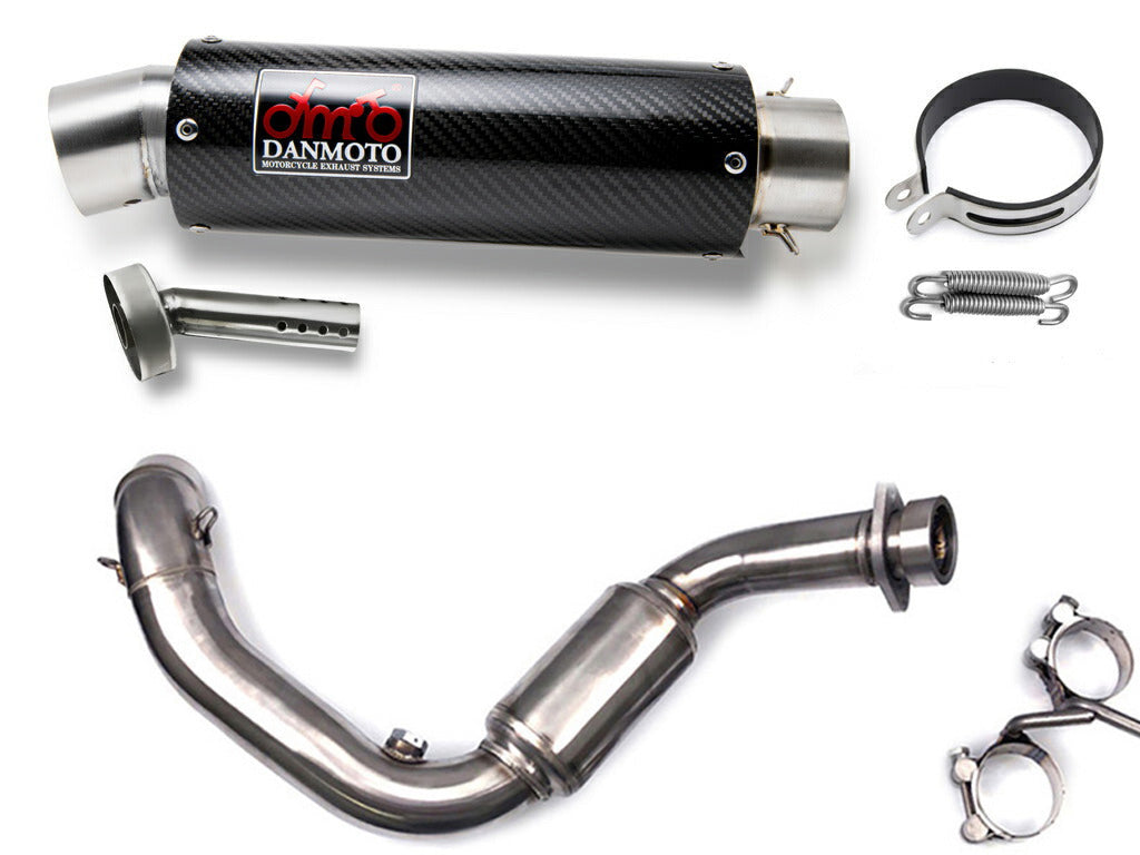 BMW G310R G310GS 2016-2025 DANMOTO CARBON EXHAUST SYSTEMS
