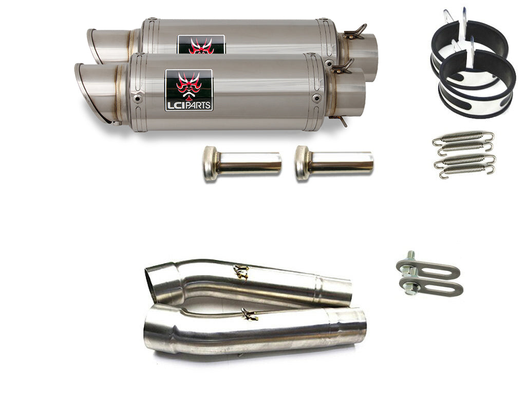 Ducati SS900 SS1000DS SS800 1998-2006 LCIショートステンレススリップオンマフラー