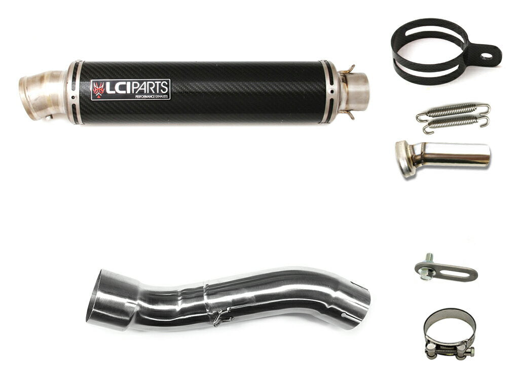 HONDA  XL750 TRANSALP LCIPARTS ラウンドチタンカーボンスリップオンマフラー