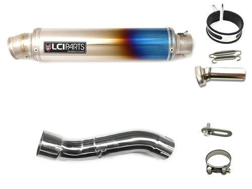 HONDA  XL750 TRANSALP LCIPARTS ラウンドフルチタンスリップオンマフラー