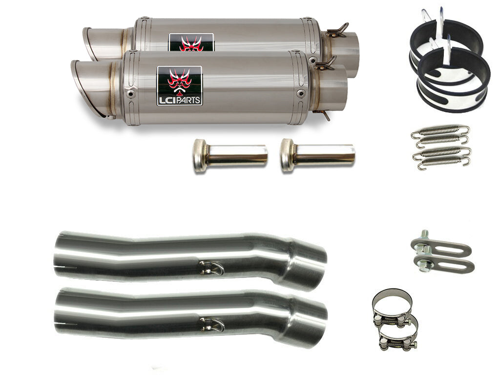 HONDA VT250F/FE 1982-1985 LCIショートステンレススリップオンマフラー