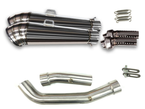 Kawasaki Z1000 2007-2009 LCIPARTS GPスチEƒ³レススリチE Eオンマフラー