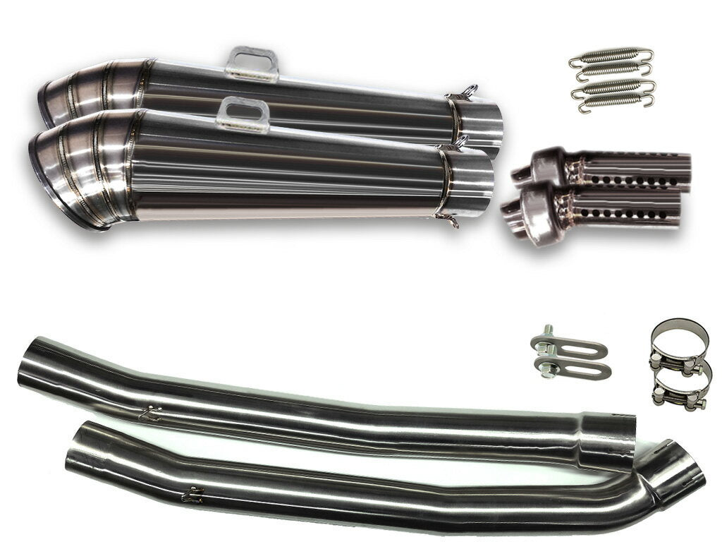 水ぽっいの Kawasaki ZX-14 ZZR1400 ZX14 2006-2007 LCIPARTS GP STAINLESS SLIP