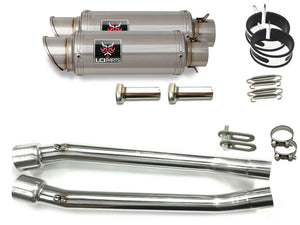 Kawasaki ZZR250 1990-2007 LCIショートステンレススリップオンマフラー