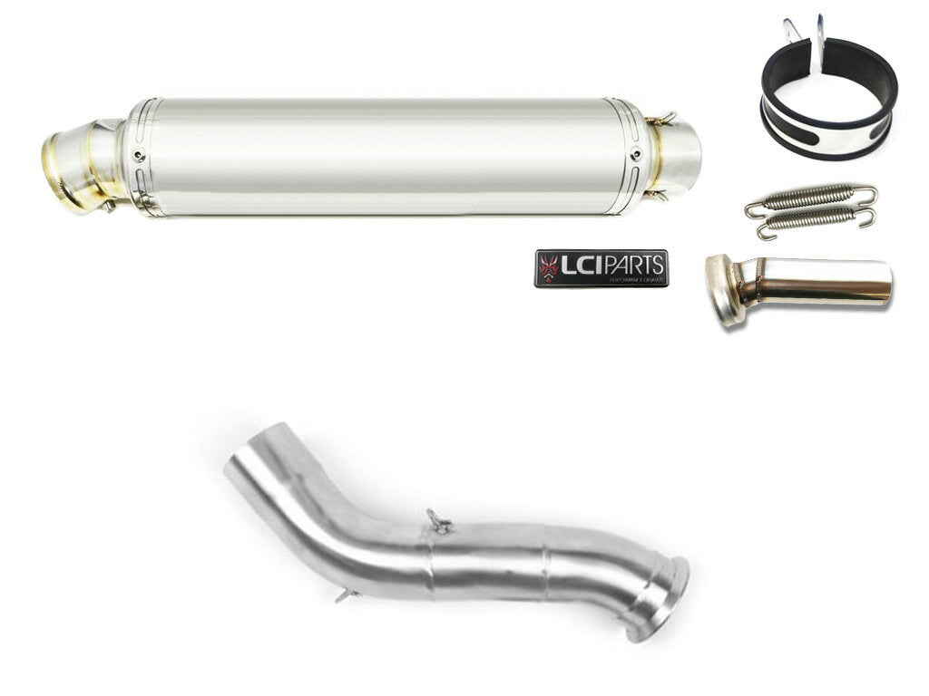 KTM 890 ADVENTURE 2021-2024 LCIPARTS LCI ROUND STAINLESS steel SLIP-ON MUFFLER