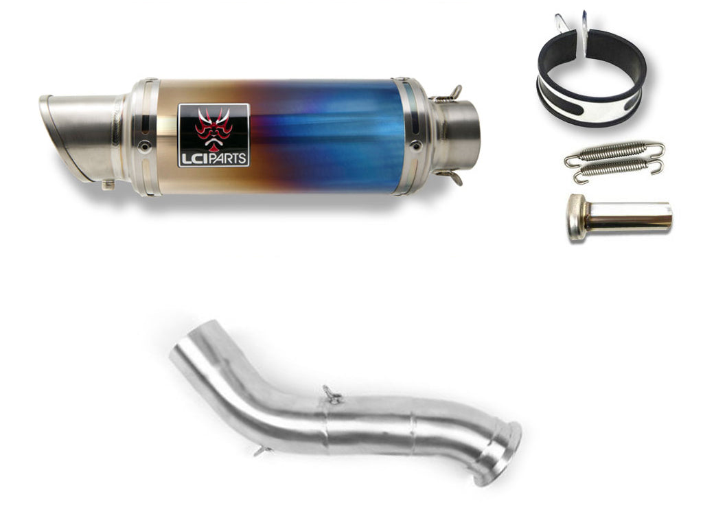 KTM 890 ADVENTURE 2021-2024 LCIPARTS LCI SHORT TITANIUM SLIP-ON MUFFLER