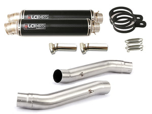 Kawasaki Z1000 2007-2009 LCIPARTS ラウンドチタンカーボンスリチE Eオンマフラー
