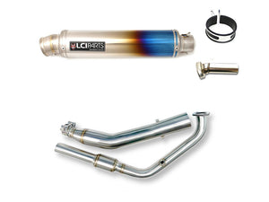 Yamaha　YZF-R15 MT-15 LCIPARTS ラウンドチタンフルエキゾーストマフラー