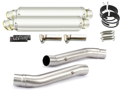 Kawasaki Z1000 2007-2009 LCIPARTS ラウンドスチEƒ³レススリチE Eオンマフラー