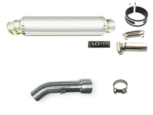 HONDA REBEL250 2023-2025 LCIPARTS ROUND STAINLESS SLIP-ON MUFFLER