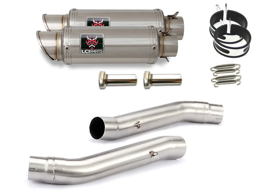 Kawasaki Z1000 2007-2009 LCIショートスチEƒ³レススリチE Eオンマフラー