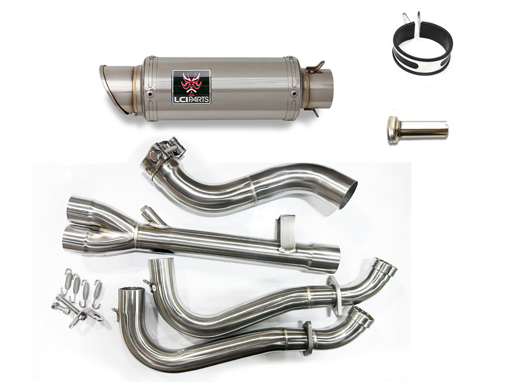 Suzuki GSX-8S 2023-2025 GSX-8R 2024-2025 LCIPARTS SHORT STAINLESS EXHAUST SYSTEMS