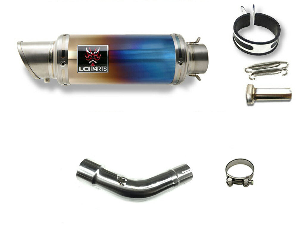 HONDA REBEL500 2017-2024 LCIPARTS SHORT TITANIUM SLIP-ON MUFFLER