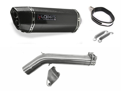 BMW F750GS F850GS 2019-2023 LCIPARTS ツインエンド　カーボン スリップオンマフラー