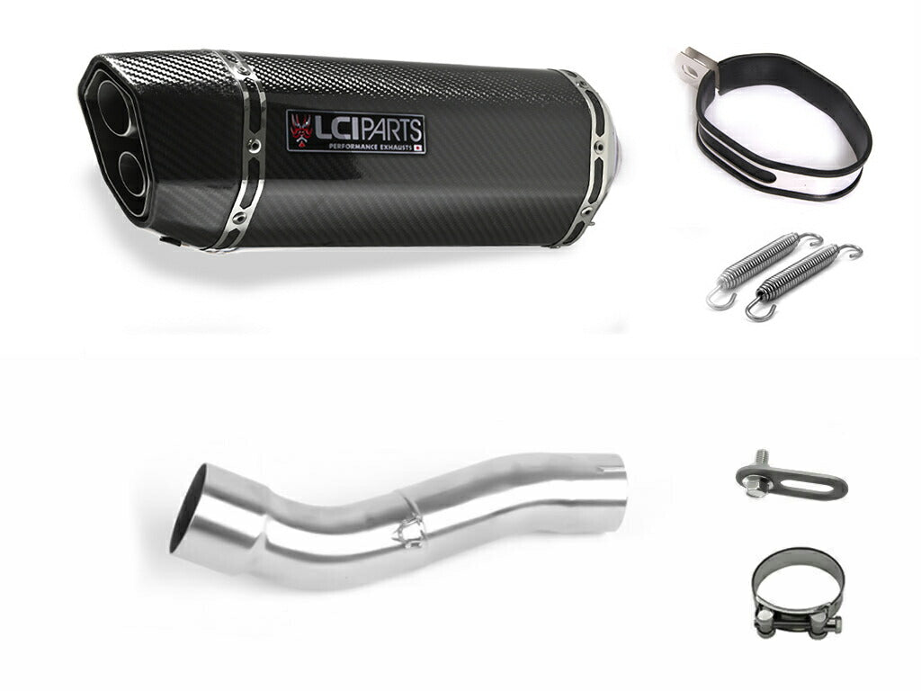 LCIPARTS マフラー CBR250rr HONDA CBR250RR 2017-2024 MC51 LCIPARTS TWIN-END CARBON SLIP-ON
