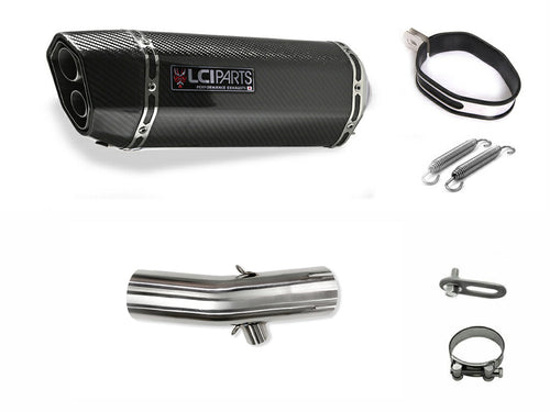 HONDA HAWK 11 ホーク11 2022-2024 (8BL-SC85) LCIPARTS ツインエンド カーボン スリップオン マフラー