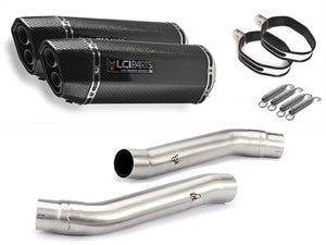 Kawasaki Z1000 2007-2009 LCIPARTS チE‚¤ンエンド　カーボン スリチE Eオンマフラー