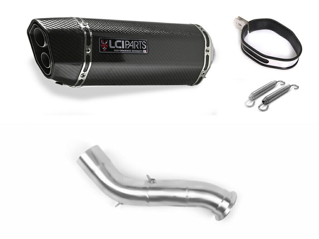 KTM 890 ADVENTURE 2021-2024 LCIPARTS LCI TWINEND CARBON SLIP-ON MUFFLER