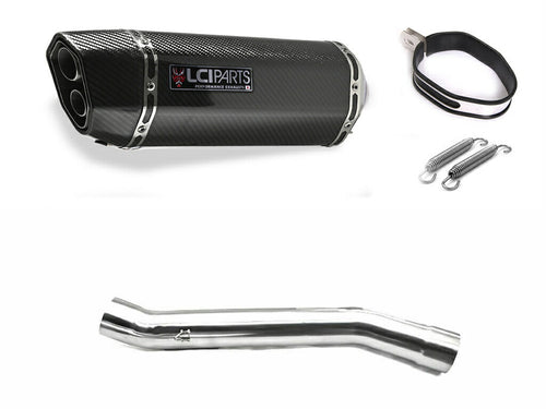 Suzuki GS1200SS 2002- LCIPARTS ツインエンド　カーボン スリップオンマフラー