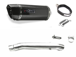 Suzuki GSX400 Impulse GSX400 IMPULS 1994-2003　GK79A LCIPARTS ツインエンド　カーボン スリップオンマフラー