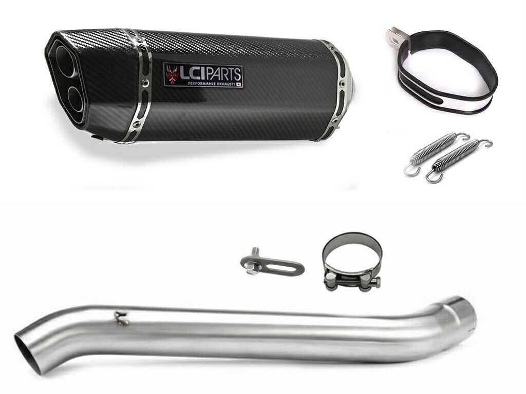 Suzuki GSX-R1000 K7K8 2007-2008 4in1 LCIPARTS ツインエンド　カーボン スリップオンマフラー
