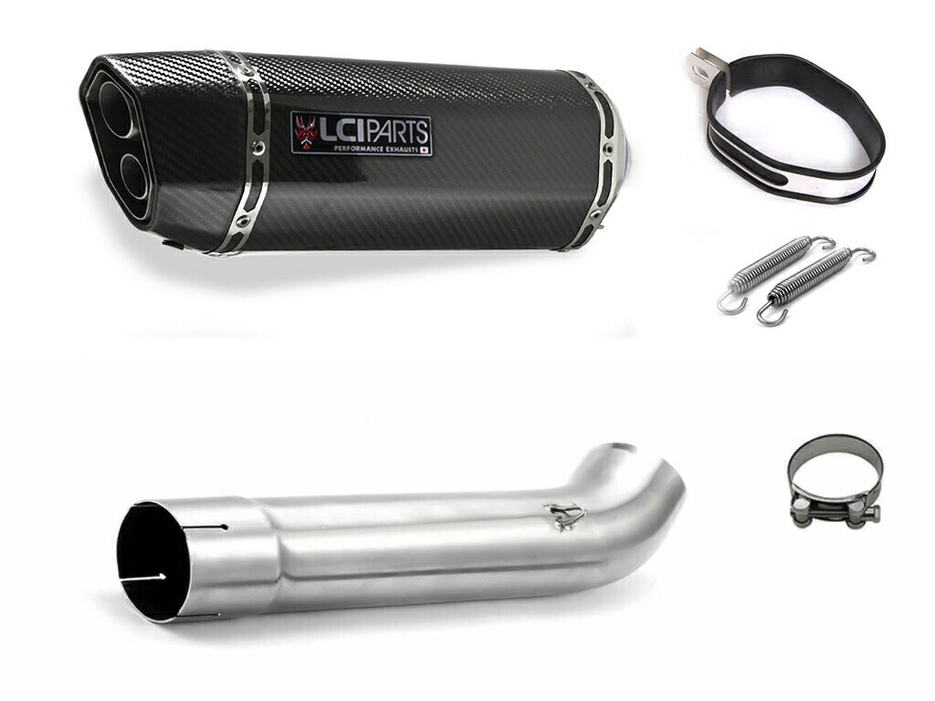 Exhaust R6 2001 Yamaha YZF-R6 2003-2005 LCIPARTS TWIN-END CARBON SLIP-ON MUFFLER ...