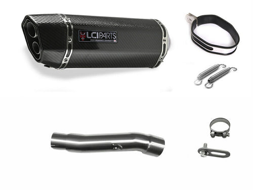 HONDA GB350S (8BL-NC59) 2021-2025 LCIPARTS ツインエンド　カーボン スリップオンマフラー