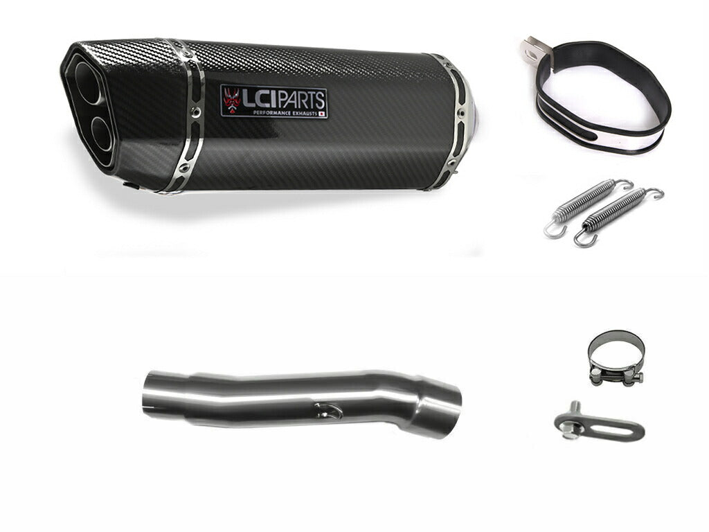 HONDA GB350S (8BL-NC59) 2021-2025 LCIPARTS ツインエンド　カーボン スリップオンマフラー