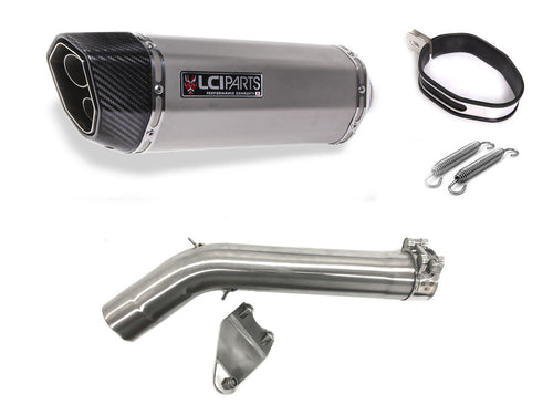 BMW F750GS F850GS 2019-2023 LCIPARTS ツインエンド　ステンレス スリップオンマフラー