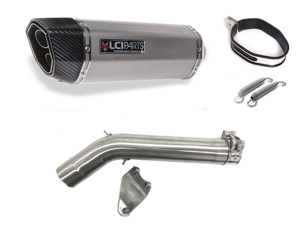 BMW F750GS F850GS 2019-2023 LCIPARTS ツインエンド　ステンレス スリップオンマフラー