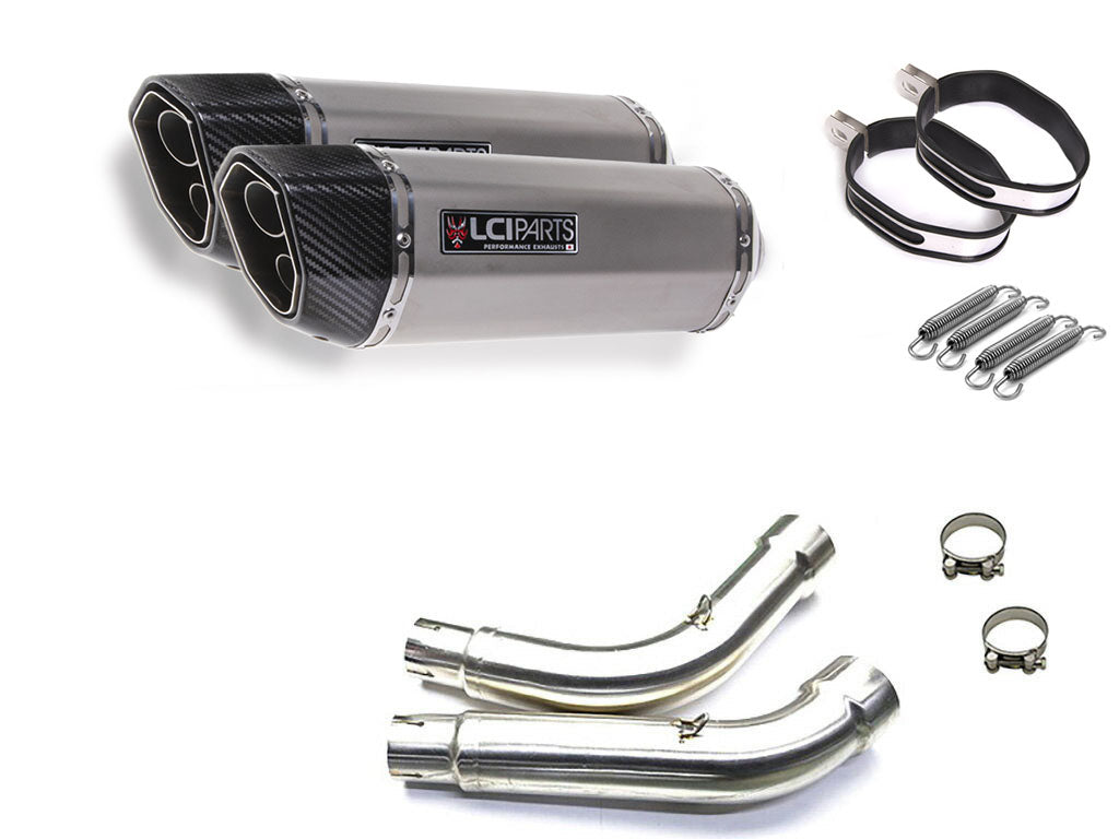 VTR1000F ダンモト マフラー VTR1000F Firestorm SC36 1997-2003 LCIPARTS TWIN-END STAINLESS SLIP