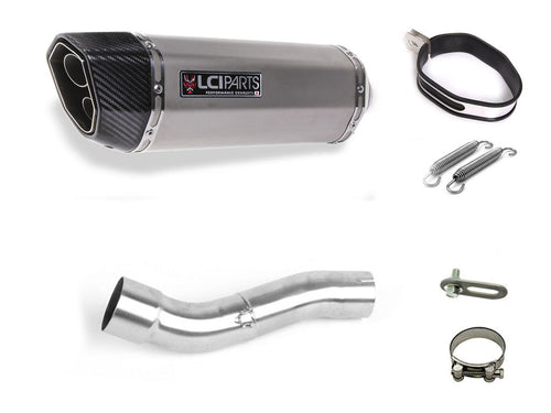 HONDA  XL750 TRANSALP LCIPARTS ツインエンド　ステンレス スリップオンマフラー