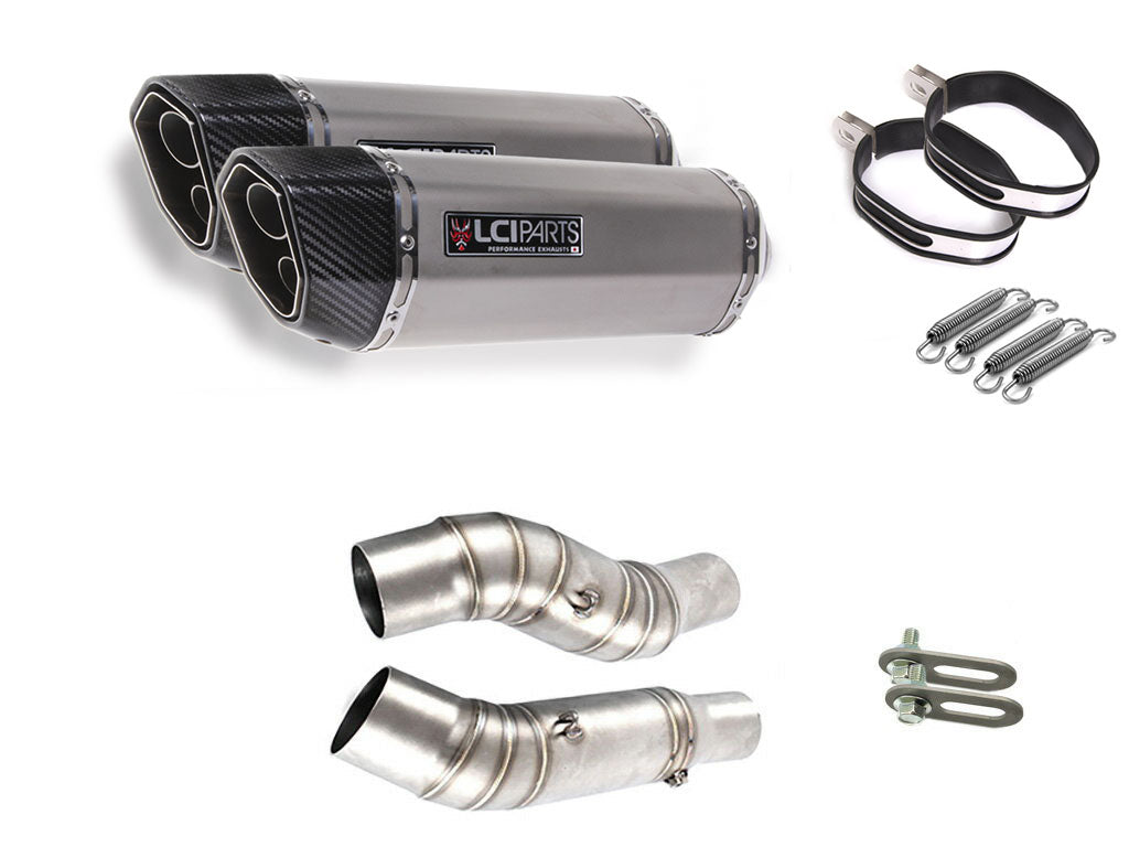 Kawasaki Z1000 2010-2020 LCIPARTS ツインエンド　ステンレス スリップオンマフラー