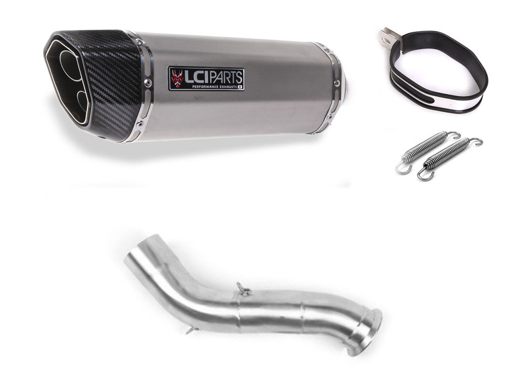 KTM 890 ADVENTURE 2021-2024 LCIPARTS LCI TWINEND STAINLESS steel SLIP-ON MUFFLER