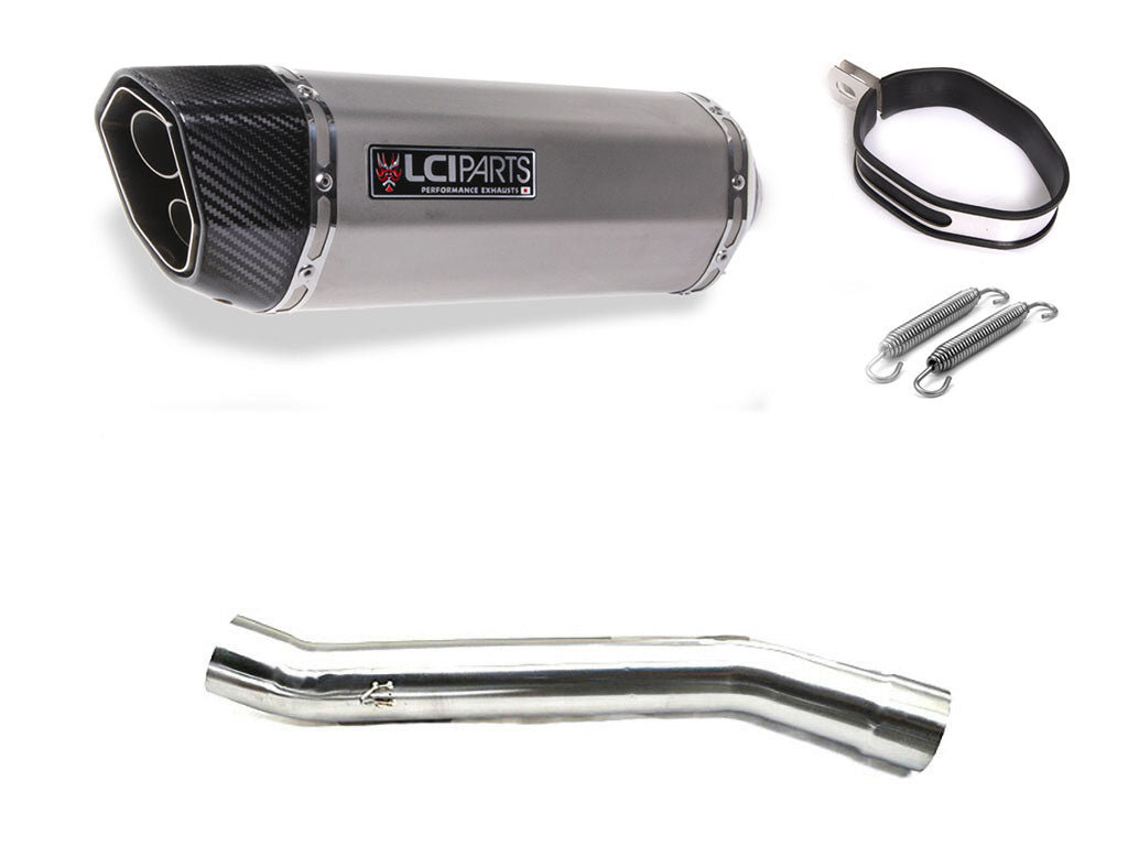 Suzuki INAZUMA400 1997-2001 LCIPARTS ツインエンド　ステンレス スリップオンマフラー