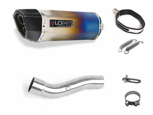 HONDA  XL750 TRANSALP LCIPARTS ツインエンド　チタン スリップオンマフラー