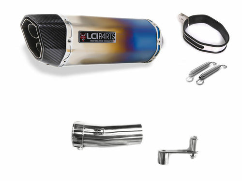 HONDA CRF1000L AFRICA TWIN 2016-2023 SD04 LCIPARTS ツインエンド　チタン スリップオンマフラー