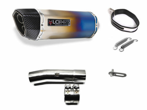 HONDA VTR250 1997-2014 MC33 LCIPARTS ツインエンド　チタン スリップオンマフラー