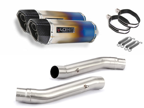 Kawasaki Z1000 2007-2009 LCIPARTS チE‚¤ンエンド　チタン スリチE Eオンマフラー