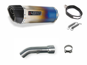 HONDA REBEL250 2023-2025 LCIPARTS TWIN-END TITANIUM SLIP-ON MUFFLER