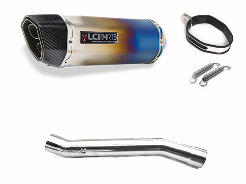 Suzuki GS1200SS 2002- LCIPARTS ツインエンド　チタン スリップオンマフラー