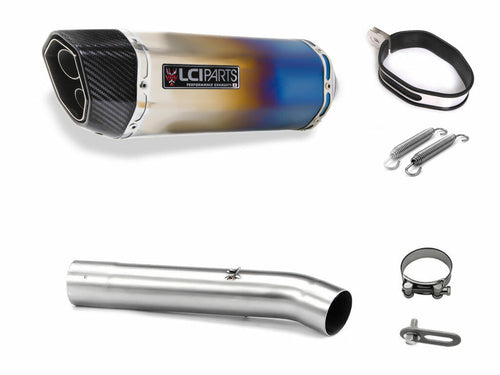 Yamaha FZ1 FZS1000 FAZER 2006-2016 LCIPARTS ツインエンド　チタン スリップオンマフラー