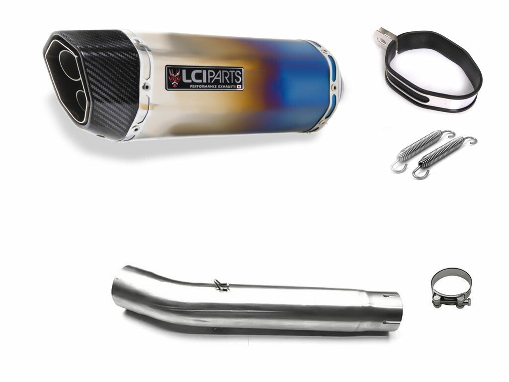 Yamaha YZF-R6 1999-2002 LCIPARTS TWIN-END TITANIUM SLIP-ON MUFFLER ...
