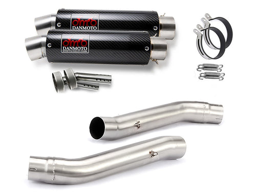 Kawasaki Z1000 2007-2009 DANMOTO カーボン スリチE Eオンマフラー