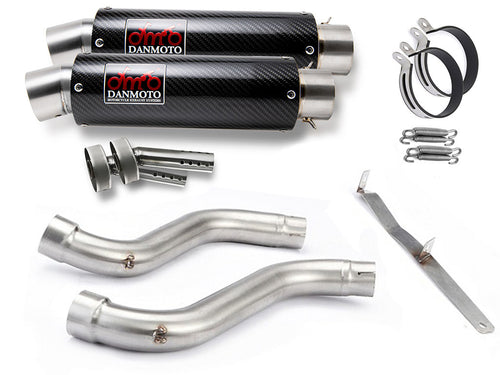 DUCATI MonsterS4R 2004-2006 CARBON GP Slip-on muffler - DANMOTO EXHAUSTS