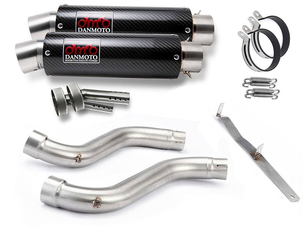 DUCATI MonsterS4R 2004-2006 CARBON GP Slip-on muffler - DANMOTO EXHAUSTS