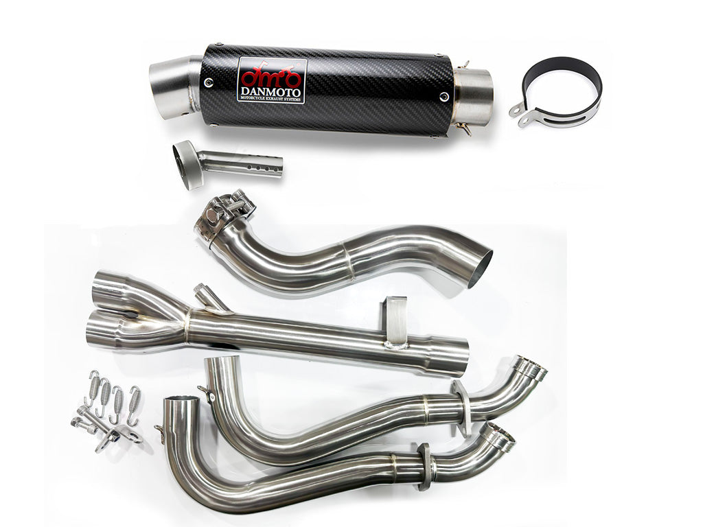 Suzuki GSX-8S 2023-2025 GSX-8R 2024-2025 DANMOTO CARBON EXHAUST SYSTEMS